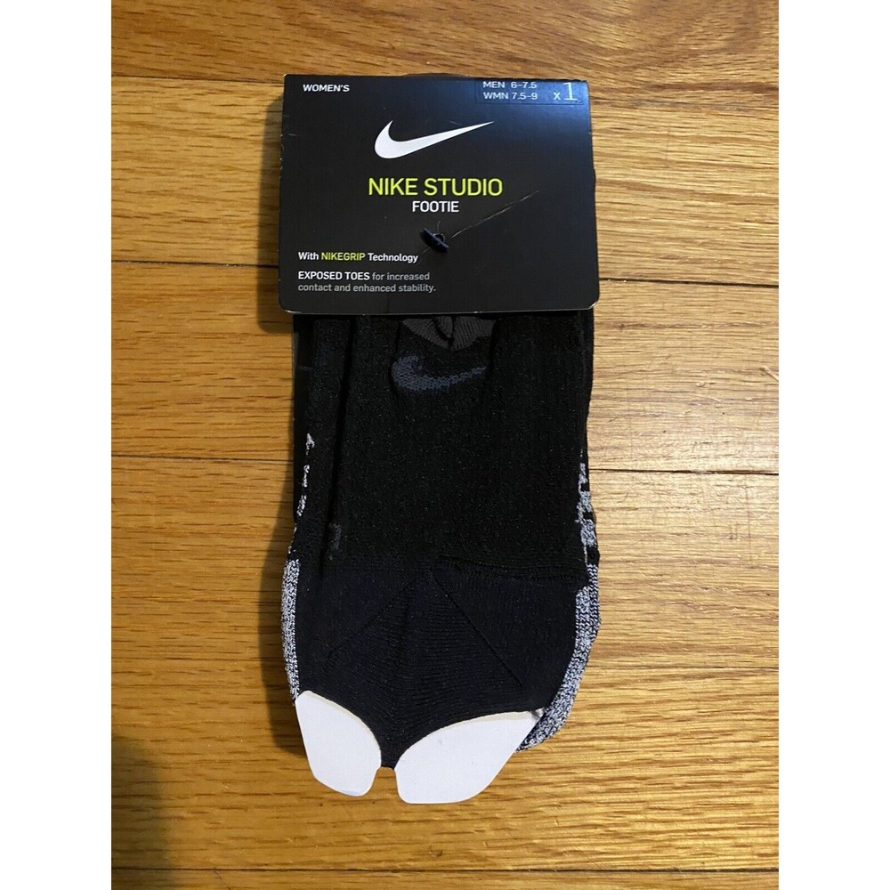 Nike Grip Studio Women's Toeless Footie Socks SX7827-010 WOMEN 7.5-8